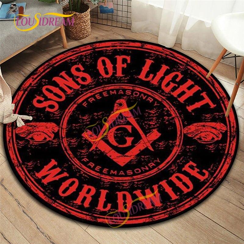 Масонские круглые коврики. Коврик для домашнего игрового стула. Масонский коврик для детской комнаты. Коврик для компьютерного стула. Коврик для деревянного пола масонов.