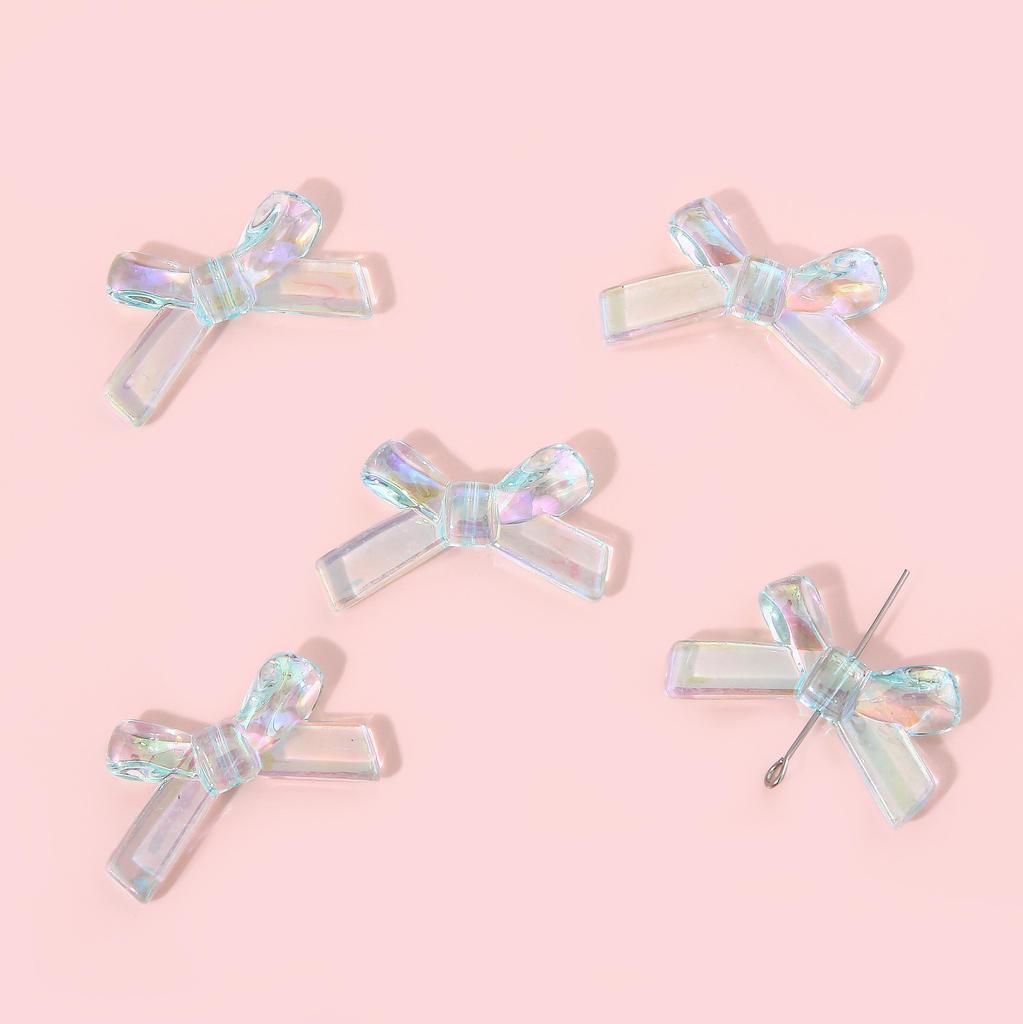 4 шт. 34*20 мм акриловые волшебные цвета бантик аксессуары для изготовления ювелирных изделий DIY очаровательное украшение