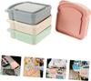 Sandwich Holder Lunchbox Bakery Boxes Bamboo Fiber Portable Lunch Box Loaf Bread Sandwich Containers Sealable Containers 1pcs
