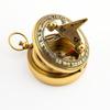 Brass Push Button Direction Sundial Compass Pocket Rustic  Home Decor Gifts 5.08 cm