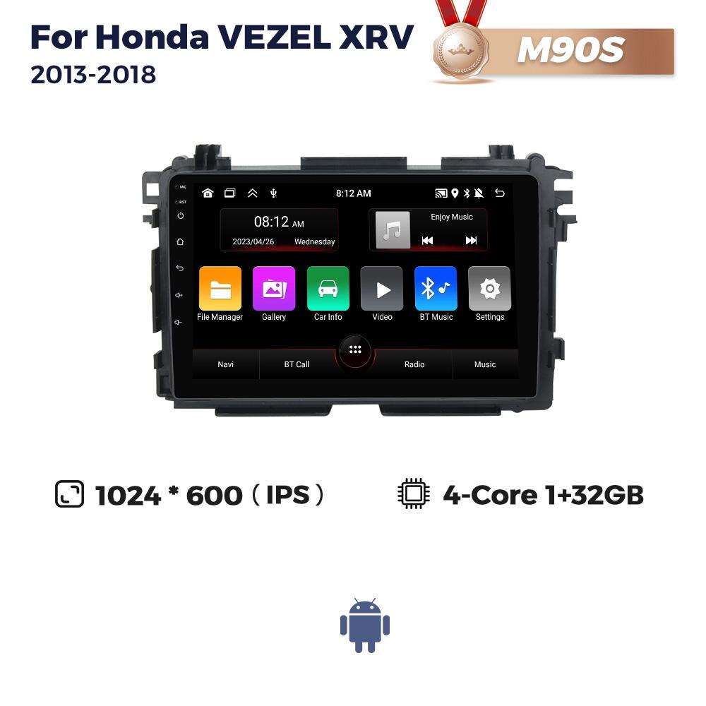 8+256G Android Auto Wireless CarPlay All In One автомобильное радио для Honda HR-V HRV XRV Vezel 2013-2019 стерео GPS мультимедийный плеер BT