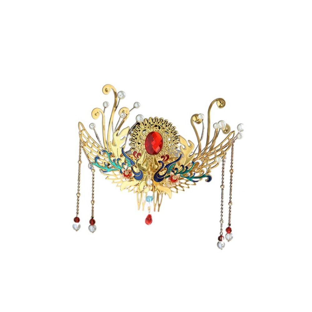 Золотая заколка для волос в китайском стиле, цветочная женская палочка для волос, аксессуары для волос, расческа для волос Hanfu, девочка