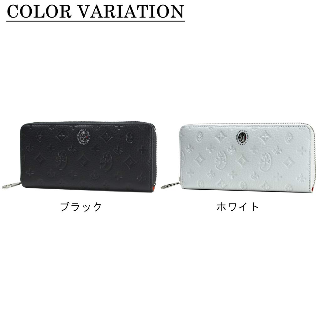 Round Zipper Long Wallet with Coin Purse Marcel 061616 Shiro [Castelbajac]
