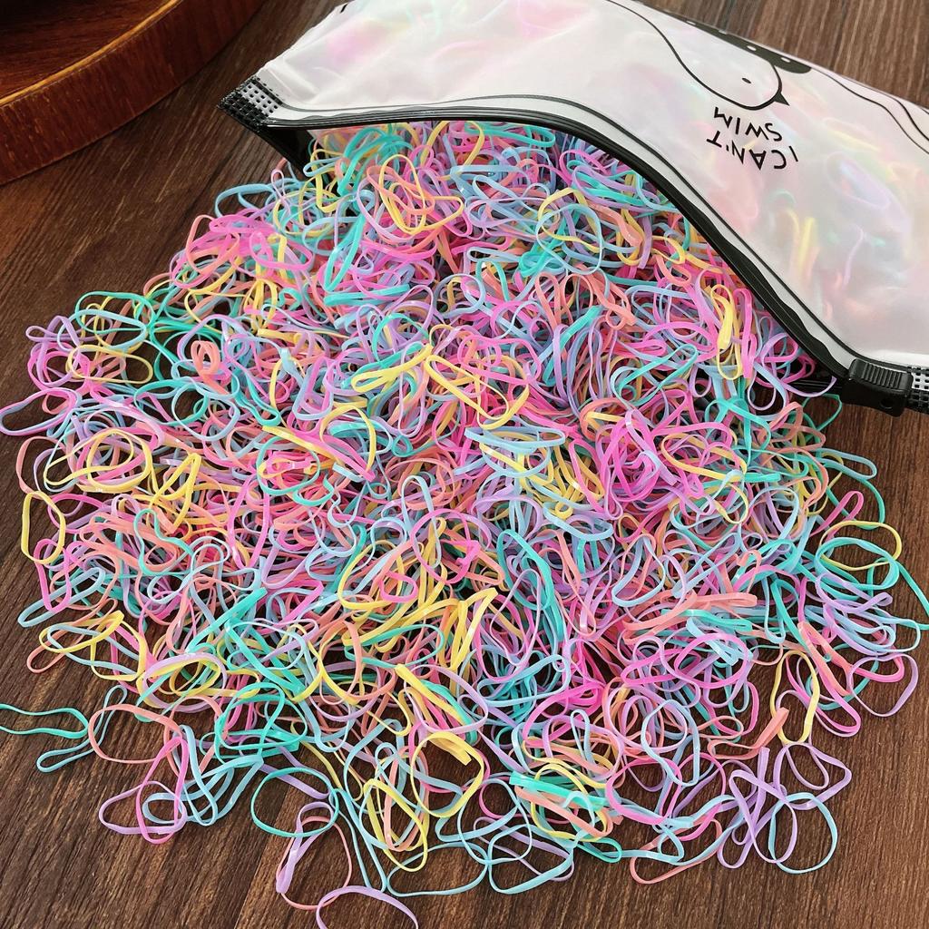 1000 шт., аксессуары для волос для девочек, подарок, милая нейлоновая резинка, эластичные ленты для волос, повязка на голову, детская повязка