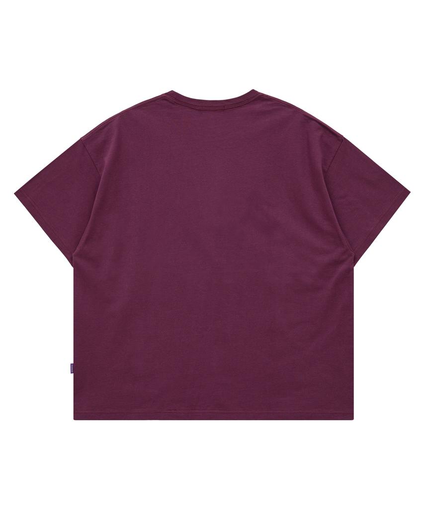 HOODHOOD Spray Alien Short Sleeve T-Shirt Purple