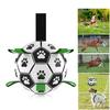 Pet Interactive Football Toys Balls with Bell Inside Outdoor Interactive Dog Water Toys Durable Ropes Squeaky Soccer Dog Ball