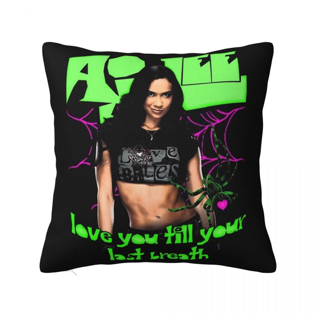 Aj Lee Square Pillow Cases Cushion Cover Novelty Zippered Decorative Pillowcover for Home 45x45cm
