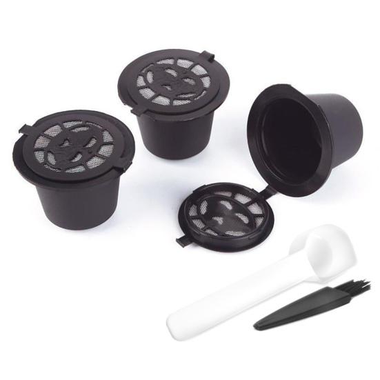 Yousheng многоразовые капсулы для кофе эспрессо фильтры для кофе без пролива многоразовые капсулы для эспрессо с ложкой-кисточкой инструмент для заправки кофейных капсул