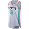 NBA San Antonio Spurs 75th Anniversary City Edition Murray AU Player Version Sleeveless Basketball Jersey Men Jersey White DB3688-100