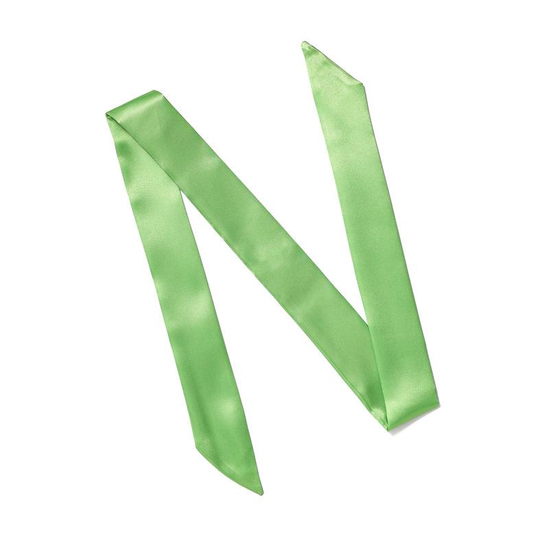 Solid Color Scarf, Women'S Slim And Long Scarf, Decorative Tie Bag, Ribbon, Versatile Headband, Bow Belt, Fashionable Scarf