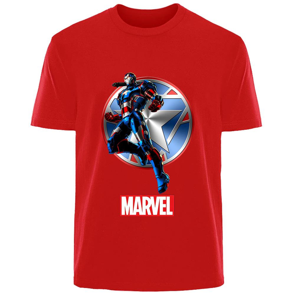 Футболка с супергероями Мстителей Marvel Железный Человек Черная Пантера Хлопковая летняя футболка Подходит и для мужчин, и для женщин