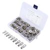 120pcs Battery Crimp Terminals 8 Sizes Copper T2 Tinned SC Wire Ring Connector for Marine Automotive