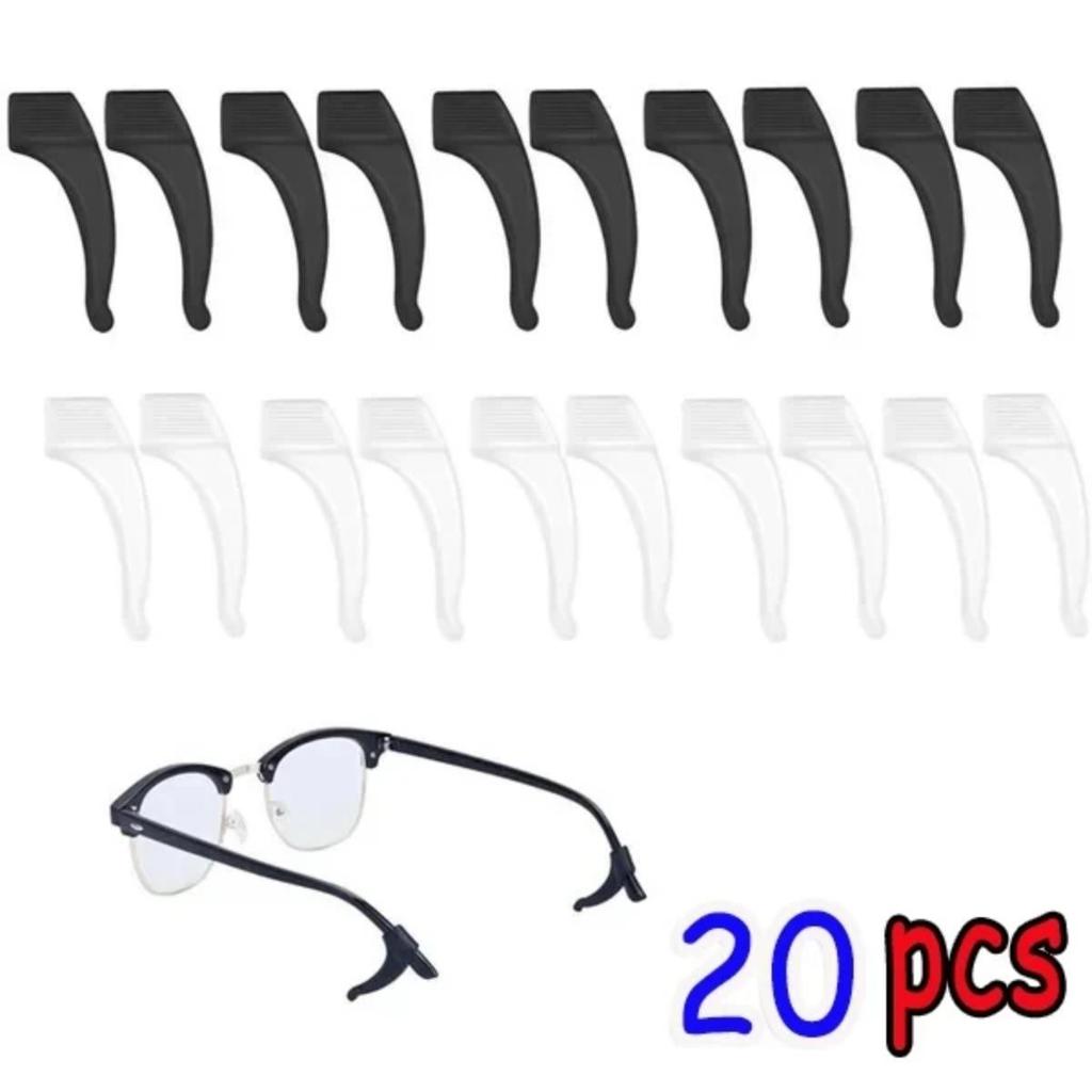 10/20pcs Anti-slip Silicone Ear Grip Glasses Eyeglasses Leg Ear Hook Stopper Bracket Fastener Accessories Eyewear Holder Temple