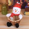 Merry Christmas Decorative Candy Storage Basket Desktop Pendant Children's Candy Storage Basket Christmas Decorative Pendant