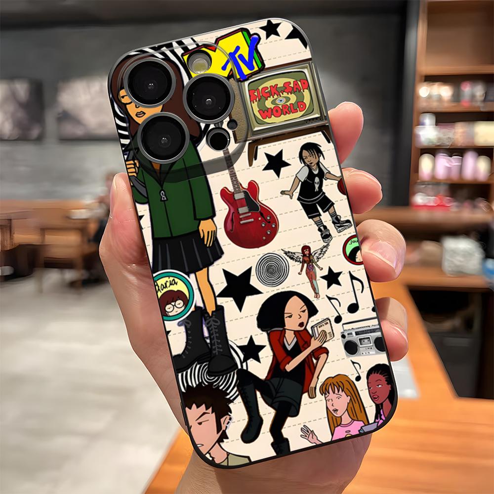 Чехол для телефона D-Daria Morgendorffer для iPhone 17 Pro Max 15 Pro 16 14 Plus 12 13 Mini 11 Pro Ударопрочный Мягкий Чехол