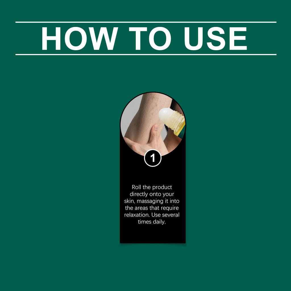 Портативное масло для массажа тела, снимающее давление, с шариком для снятия усталости, для расслабления плеч и шеи, успокаивающий шарик, 50 мл