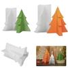 Christmas Tree Silicone Molds for DIY Handmade Aromath Gypsum Scented Candle Mould Christmas Decorations Home Decor Crafts
