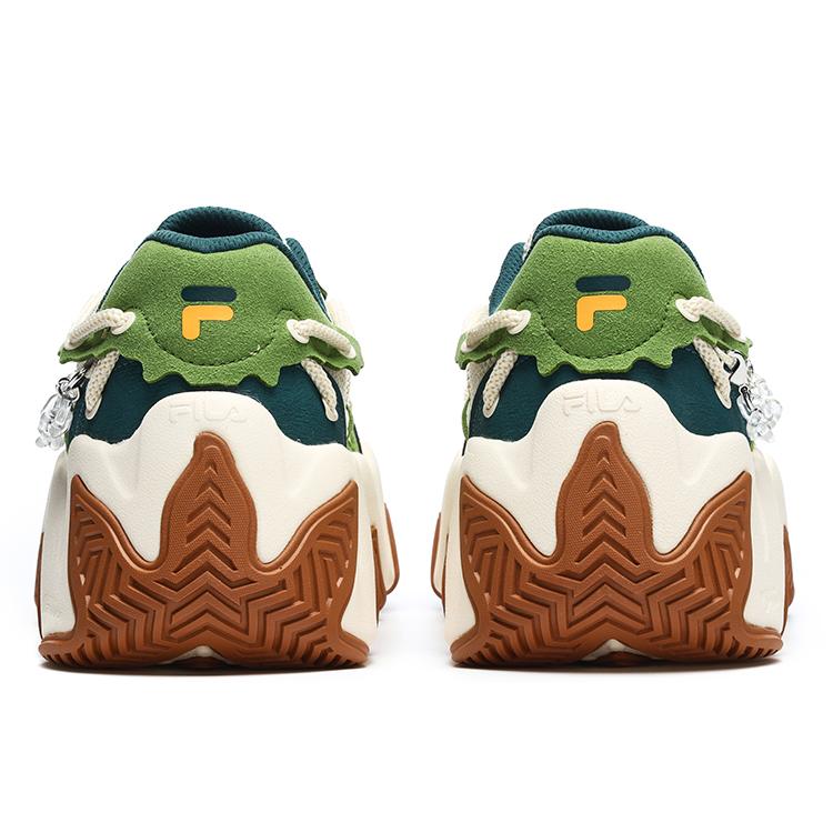 FILA FUSION Fashion Daddy Shoes 'Green White' Women's (Unisex) Chunky Sneakers T12W241303FMP