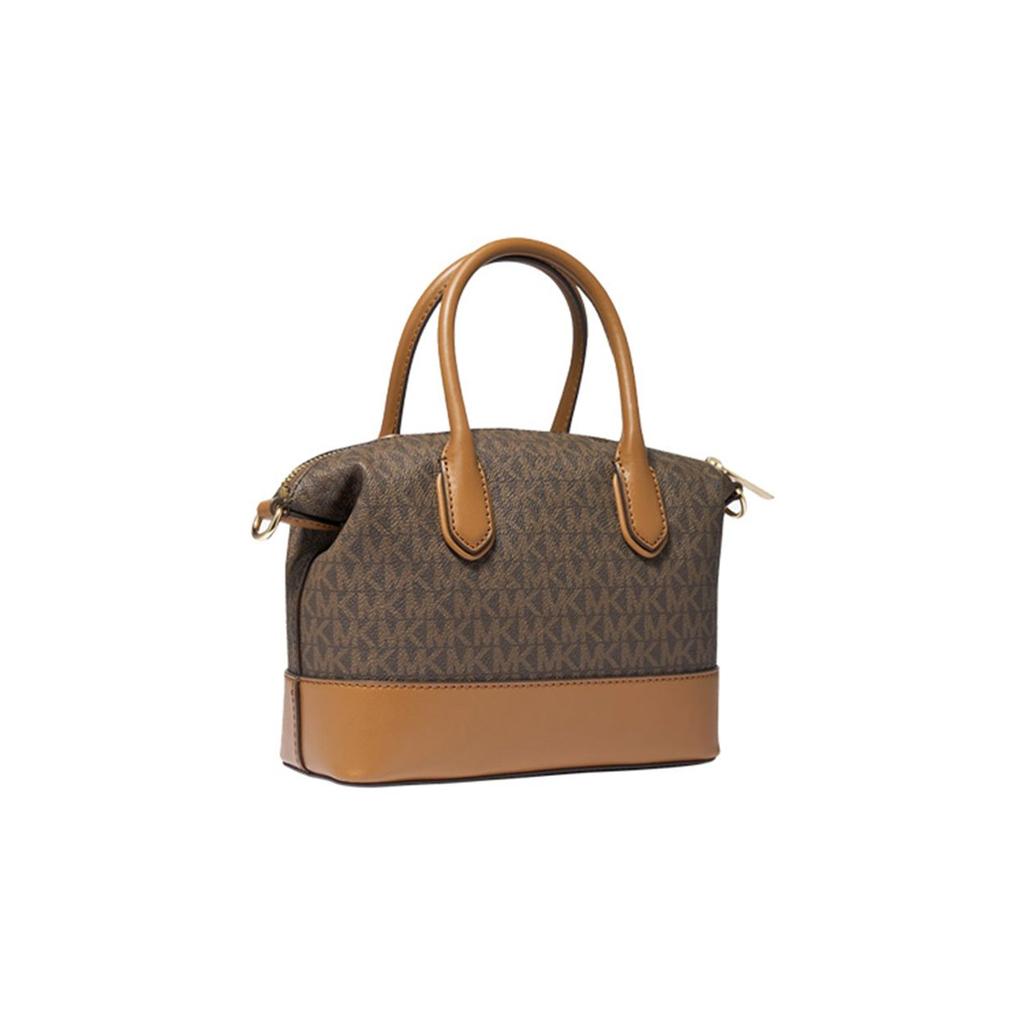 Michael Kors Mk Hyde Монограмма Искусственная Кожа Сумка-тоут Женские Сумки-тоут Темно-коричневый Желудево-коричневый 35S4G4FS1B-200