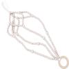 Natural Wood Beads Hanging Planter Basket Macrame Fringe Macrame Plant Hanger  Outdoor Garden