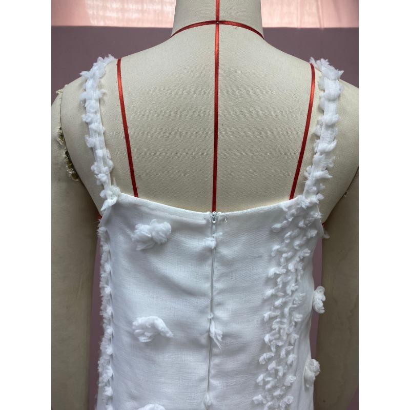 Женские темпераментные тонкие стереоплатья без рукавов с висячим вырезом