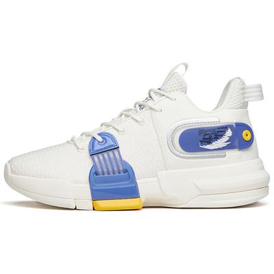 Легкие кроссовки Crazy 2 Fabric TPU износостойкие дышащие низкие баскетбольные кроссовки мужские белые фиолетовые 112141640S-4