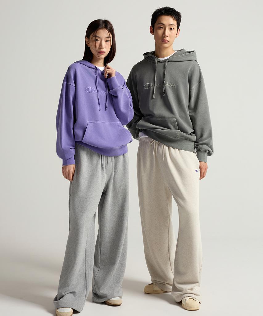 CHAMPION C-Logo Wide Fit Sweatpants Oatmeal