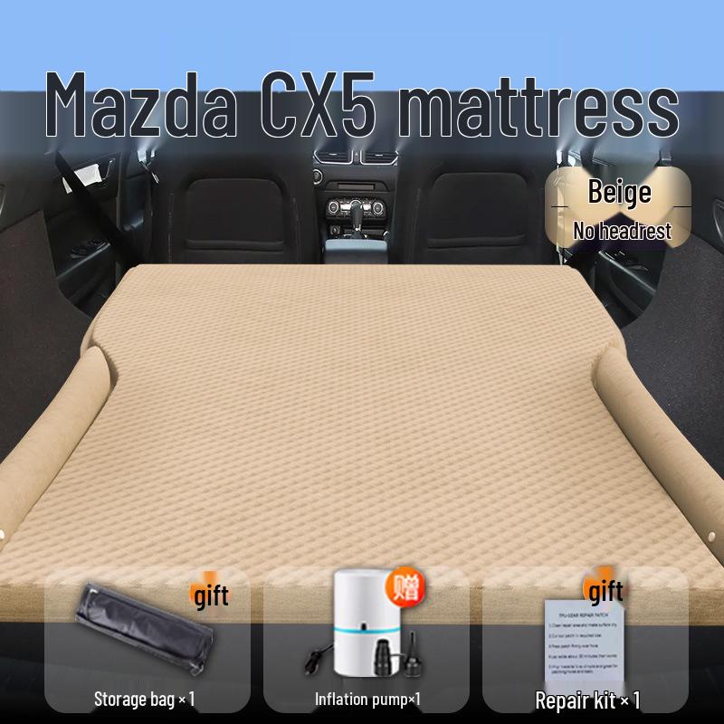 Mazda CX5 Car Bed: Inflatable Rear Seat Mattress & SUV Trunk Sleeping Pad.