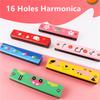 16 Holes Wooden Harmonica Mouth Organ Kids Music Instrument Educational Toy Gift Musical Instruments
