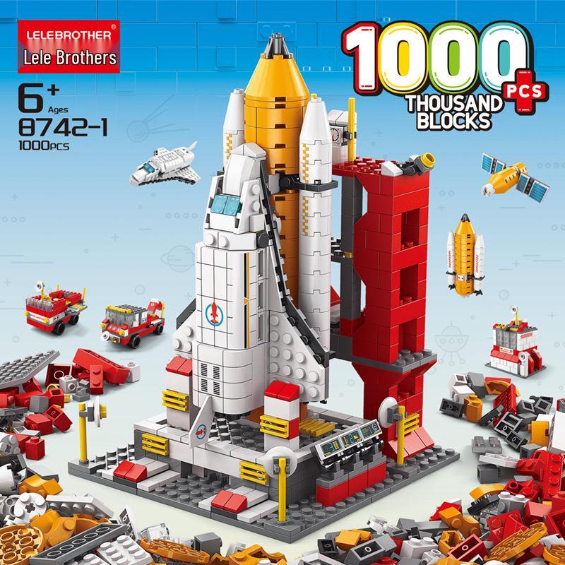 Lele Brothers Space Shuttle Building Blocks: Educational Toy Puzzle for Kids