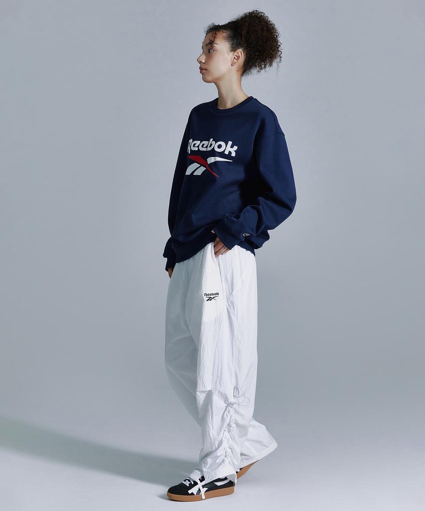 Reebok Широкие брюки Rival Ripstop - Белый