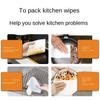Кухонные салфетки Большой пакет мощного удаления пятен и жирных пятен Одноразовая чистка вытяжки Плита Кухонные влажные салфетки Мягкие, не повреждают руки