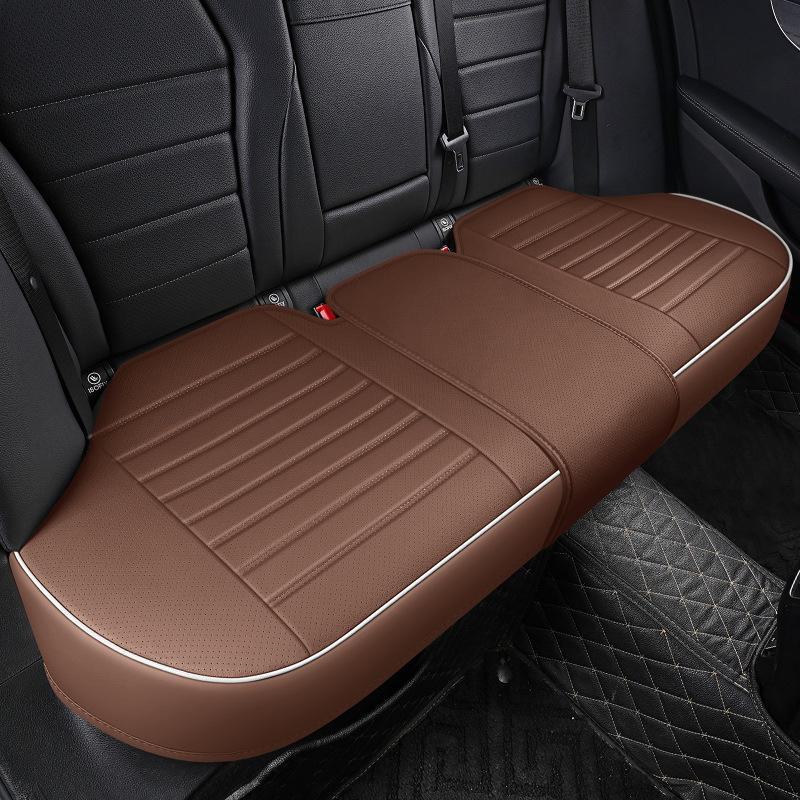 Комплект кожаных чехлов для автомобильных сидений 3D, цельный, без спинки, дышащий, универсальный, подходит для всех сезонов, маленький размер