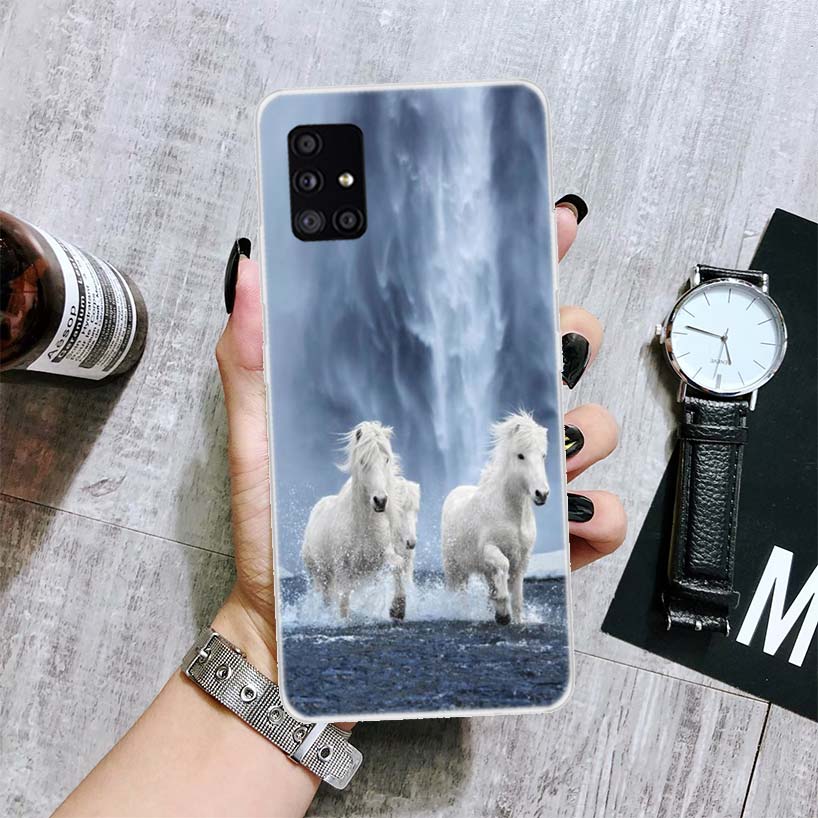 Чехол для телефона "Лошадь Великая Красота Скачущая" для Samsung Galaxy A14 A15 A13 A12 A54 A55 A53 A52 A04S A24 A25 A23 A22 A34 A35 A33 A32