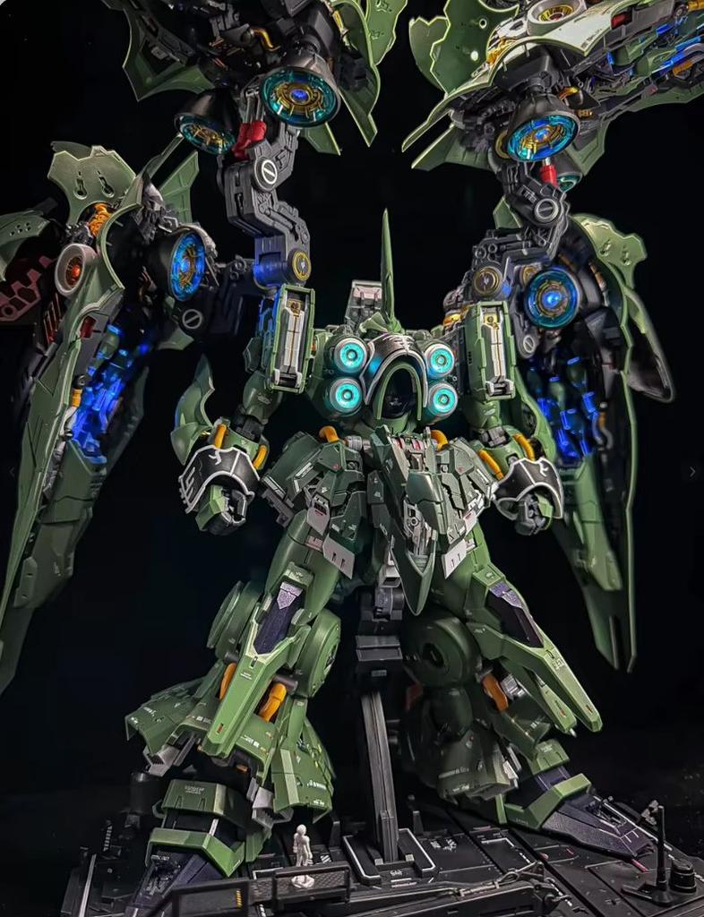 Горячий 1/100 AXIS MODEL WORKS Kshatriya Сборная модель-конструктор OSIRIS AERIAL DOMINATOR Светящаяся лампа Фигурки Пластиковая модель игрушки
