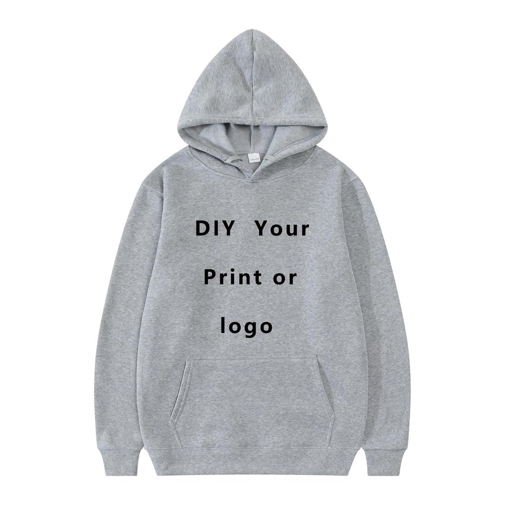 Your Own Design Brand Logo/image Personalize Anywhere Men Women DIY Hoodie Sweatshirt Casual New Fashion High Quality