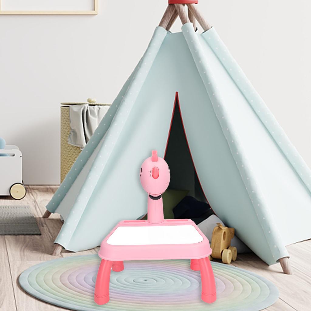 Проекторный стол для рисования Милый дизайн с динозаврами Яркие цвета Съемный Проектор для детей Образование