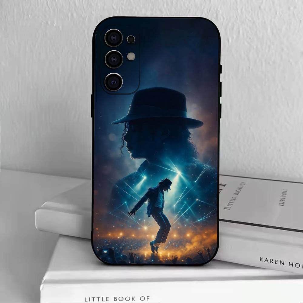 Чехол для телефона MJ-Michael Jackson Черный Силиконовый Мягкий Для Samsung S25,S24,S21,S22,S23,S30,Ultra,S20,Plus,Fe,Lite