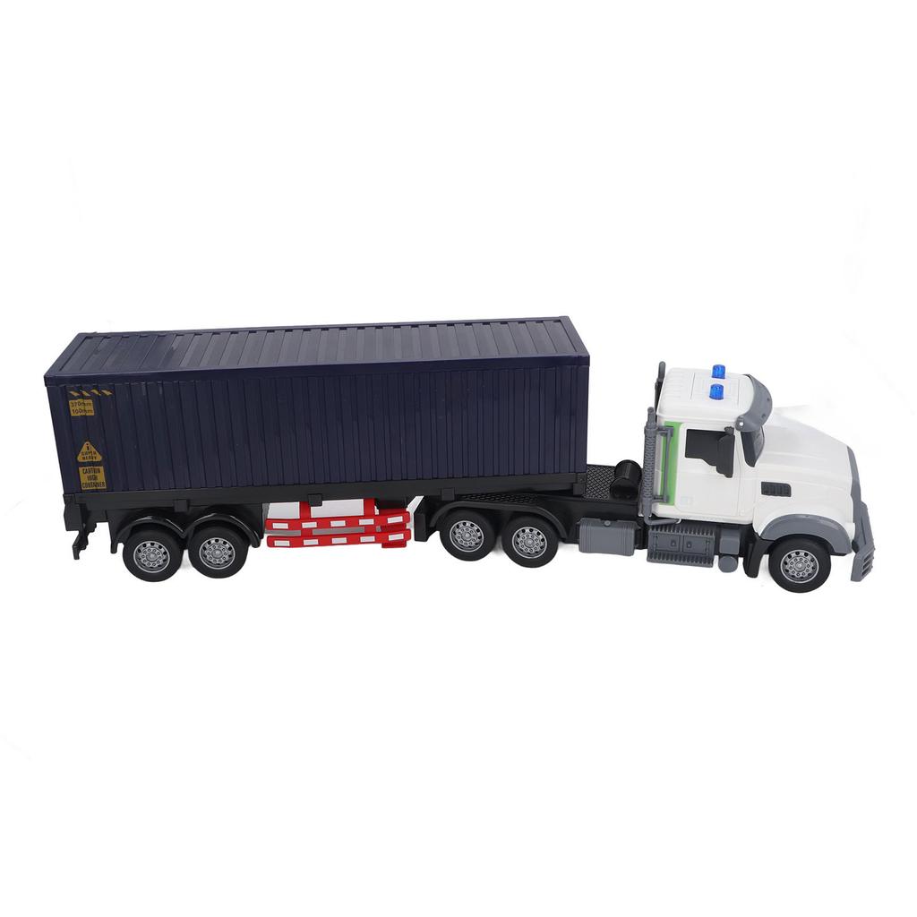 RC транспортный грузовик звук свет реалистичный USB перезаряжаемый пульт дистанционного управления полуприцеп с прицепом