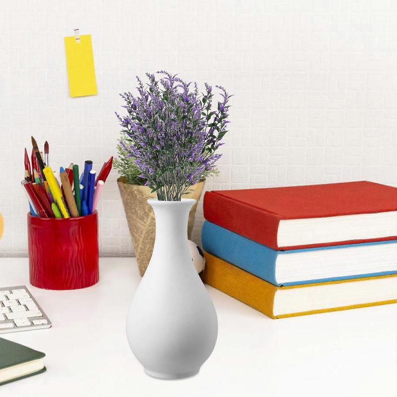 Artificial Lavender Purple Lavender Stems for Decoration 15Pcs Fake Flower