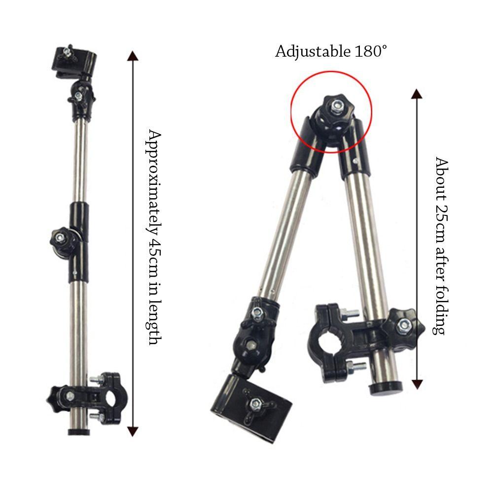 Stainless Steel Umbrella Stands Adjustable Rain Gear Tool Umbrella Connector Wheelchair
