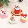 Nordic Style Christmas Decorations Resin Santa Tree Cake Topper Party Decorations Cross-Border New Arrival Christmas Pendants