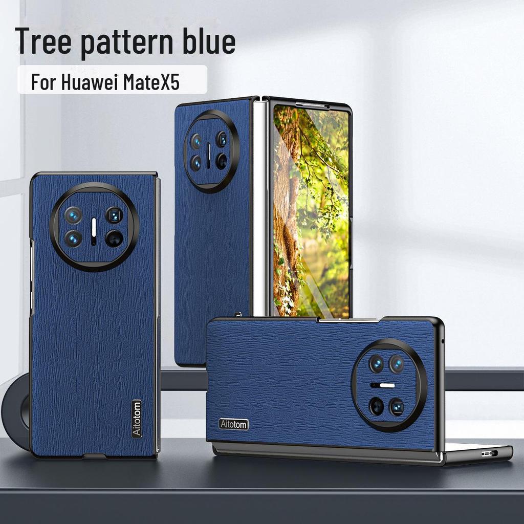 Чехол-книжка Huawei MateX5 с защитой от падений и рисунком коры для Pocket2
