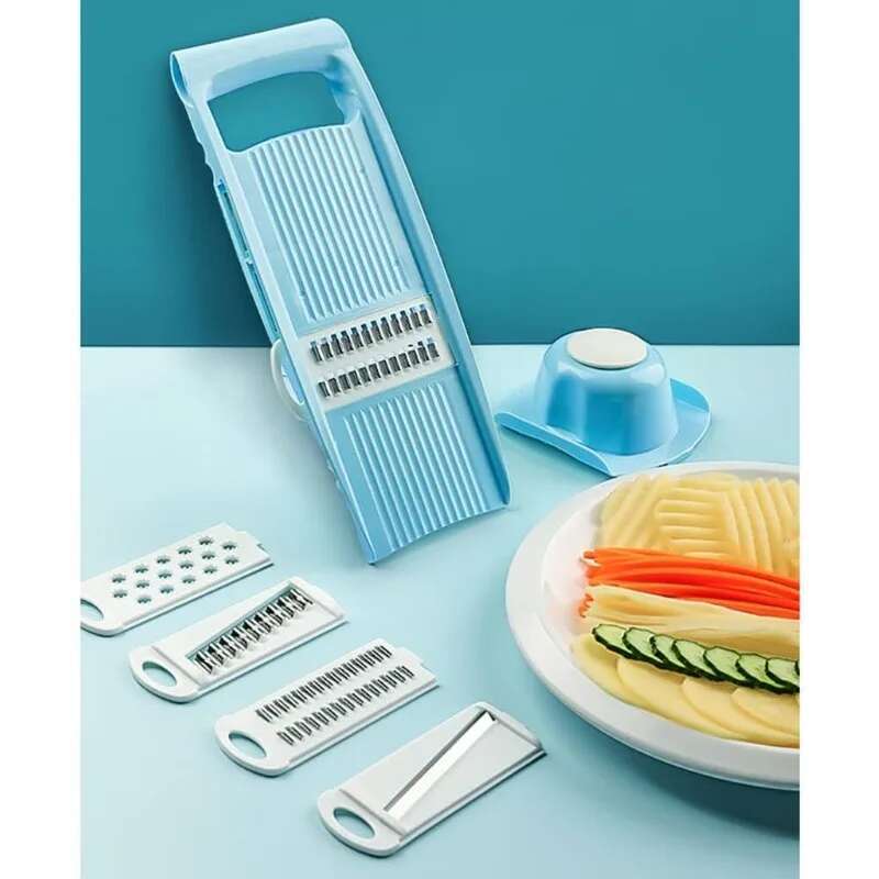 Многофункциональная овощерезка 4 в 1, регулируемая пищевая измельчитель, овощечистка, картофелерезка, морковка, для шинковки, кухонные гаджеты