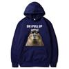 Funny Ok I Pull Up Capybara Print Hoodie Men's Fashion Casual Oversized Hooded Sweatshirts Gothic Pullovers Clothes for Teens