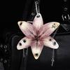 Creative Lily Simulation Flower Keychain Pendant Backpack Decoration Accessories Gifts