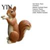 Gardening Gift for Plant Lovers Planter Climber Squirrel Statue, Cute Lifelike Sculpture, Resin Outdoor Landscape Statue Small Animal Figurine