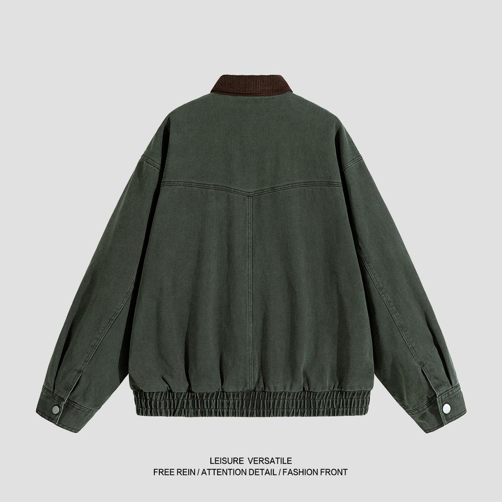 Удобное Универсальное Пальто Минималистичная Хлопковая Куртка Мужская Куртка 2026 Свободная Повседневная Мужская Бейсбольная Одежда Осенняя Одежда Дышащая Рабочая Повседневная Куртка