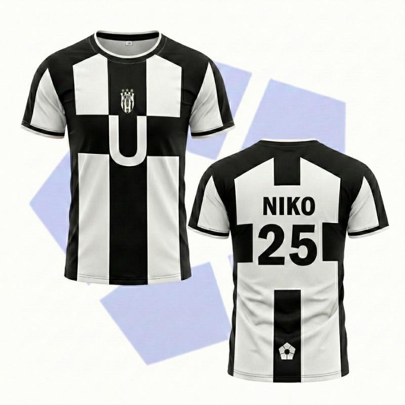 2026 Summer Five Person Football Motif VL Replika Tee Anime Ubers Blue Lock Tees BAROU Short Sleeve Cosplay Uber Men T-shirt