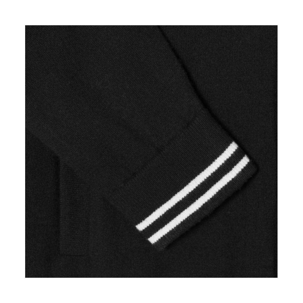 Lacoste Мужской свитер с высоким воротом на молнии [черный]